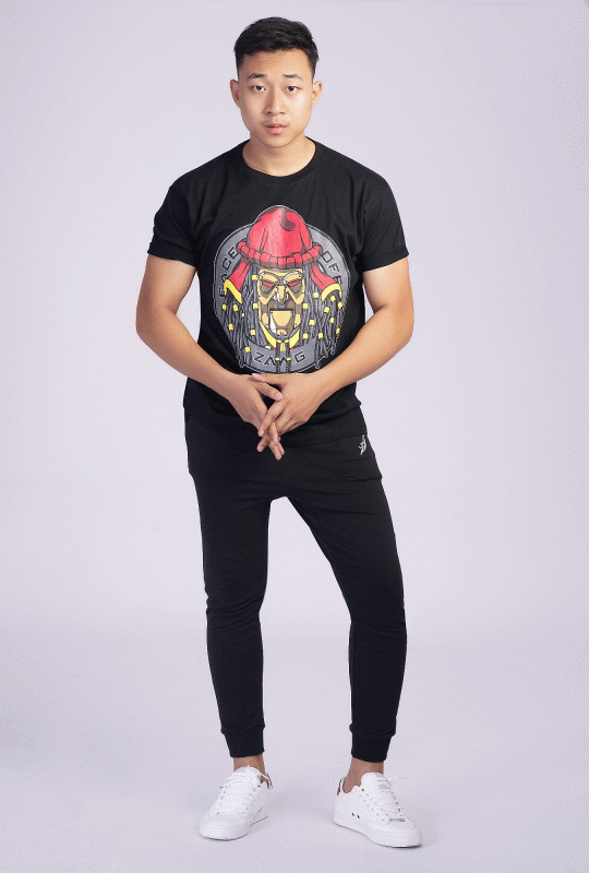 Zaw Gyi Design Printed T-shirt (Black)